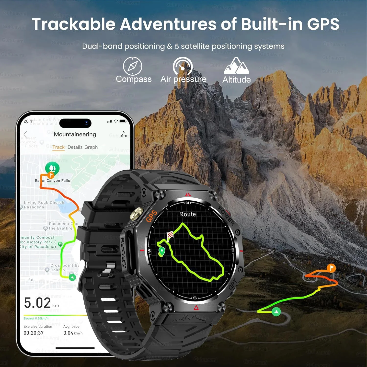 Nuovo Smartwatch GPS 2026 con  - Gmt Dual Timezone Watch recensione e prezzo