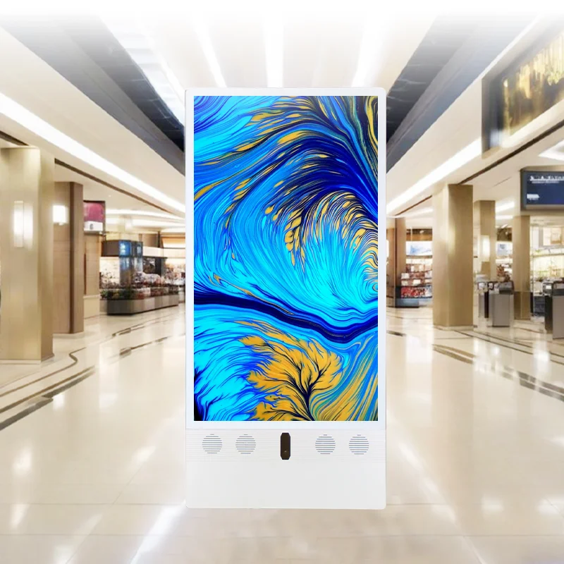 

Portable Movable Smart Digital Signage Display Battery Powered Floor Standing Advertising Equipment