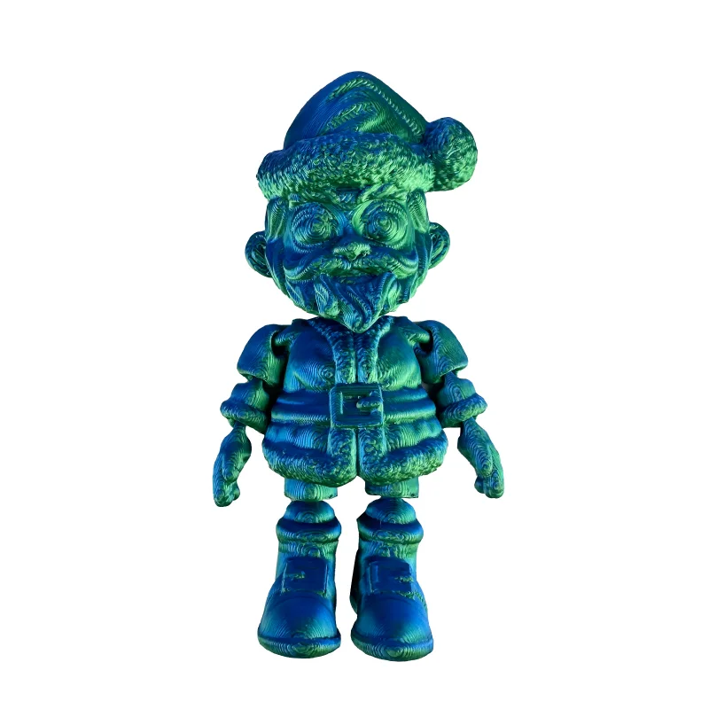 طباعة ثلاثية الأبعاد سانتا كلوز عيد الميلاد الحلي الإبداعية المشتركة المنقولة لعبة مجسمة هدية للبنين والبنات لعبة أرقام 1 قطعة #6