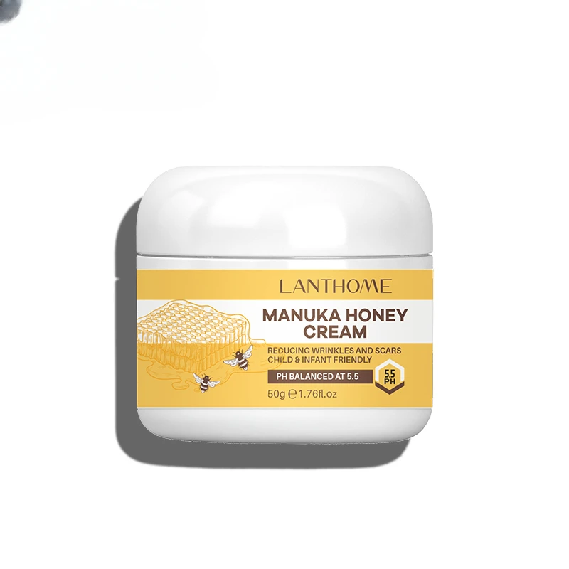 1 Bottle Manuka Honey Cream Acne Acne  Anti-aging Reduces Crow's Feet Moisturizes and Tightens The Skin 30g Anti-wrinkle