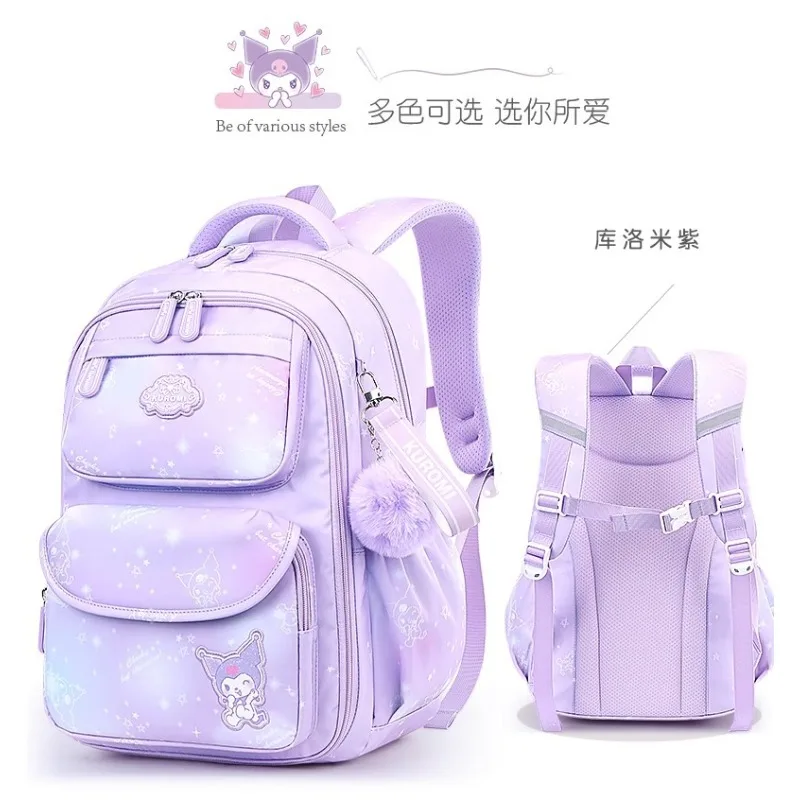 

Sanrio Kuromi Backpack New My Melody School Bag Lightweight for Students Grade 1-6 Small volume, large capacity
