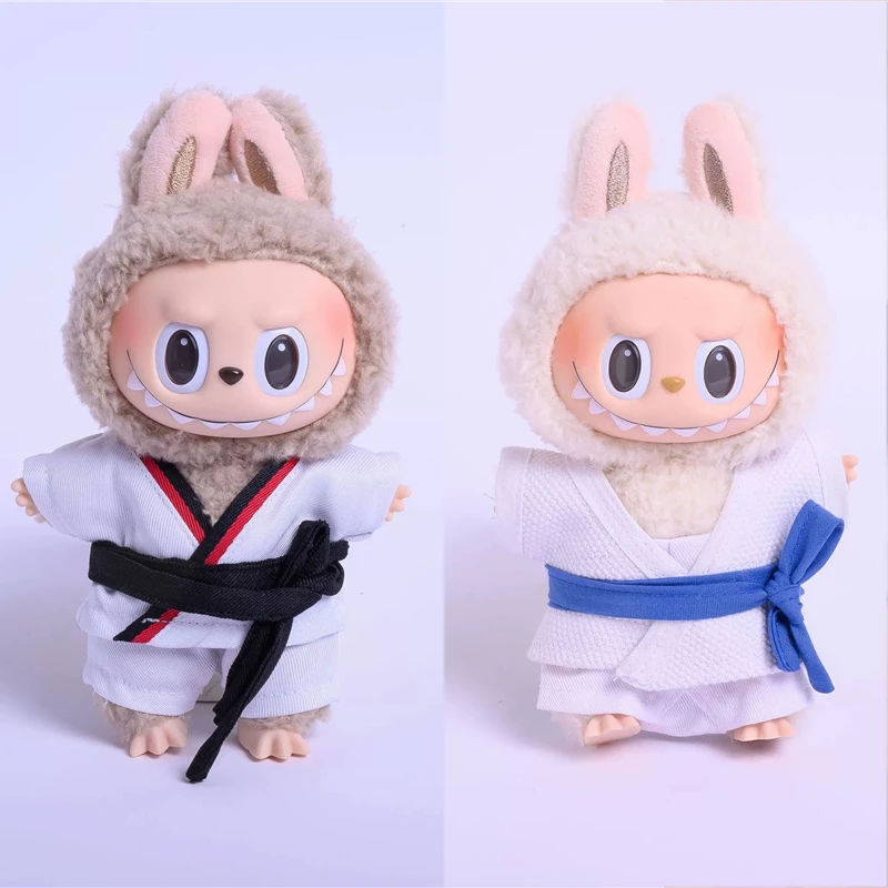 

15 17 см для куклы Labubu, бразильский наряд для дзюдо, одежда для каратэ, униформа для тхэквондо, комплект спортивного и отдыха, аксессуары