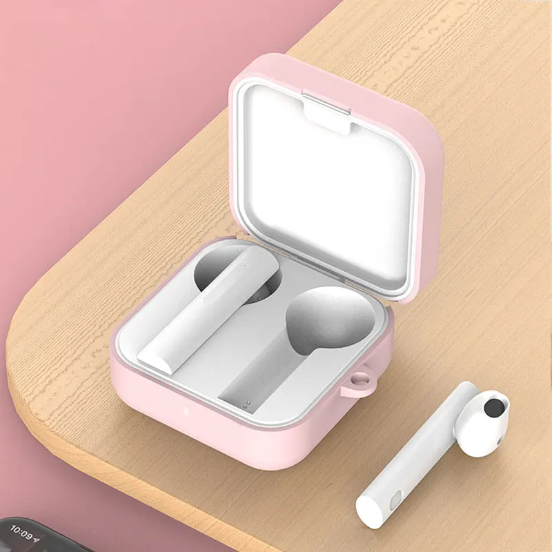 Insxamy-Silicone Case For Xiaomi Air2 SE  Bluetooth Headset Anti-fall Protective Cover Charging Compartment Earphone Accessories