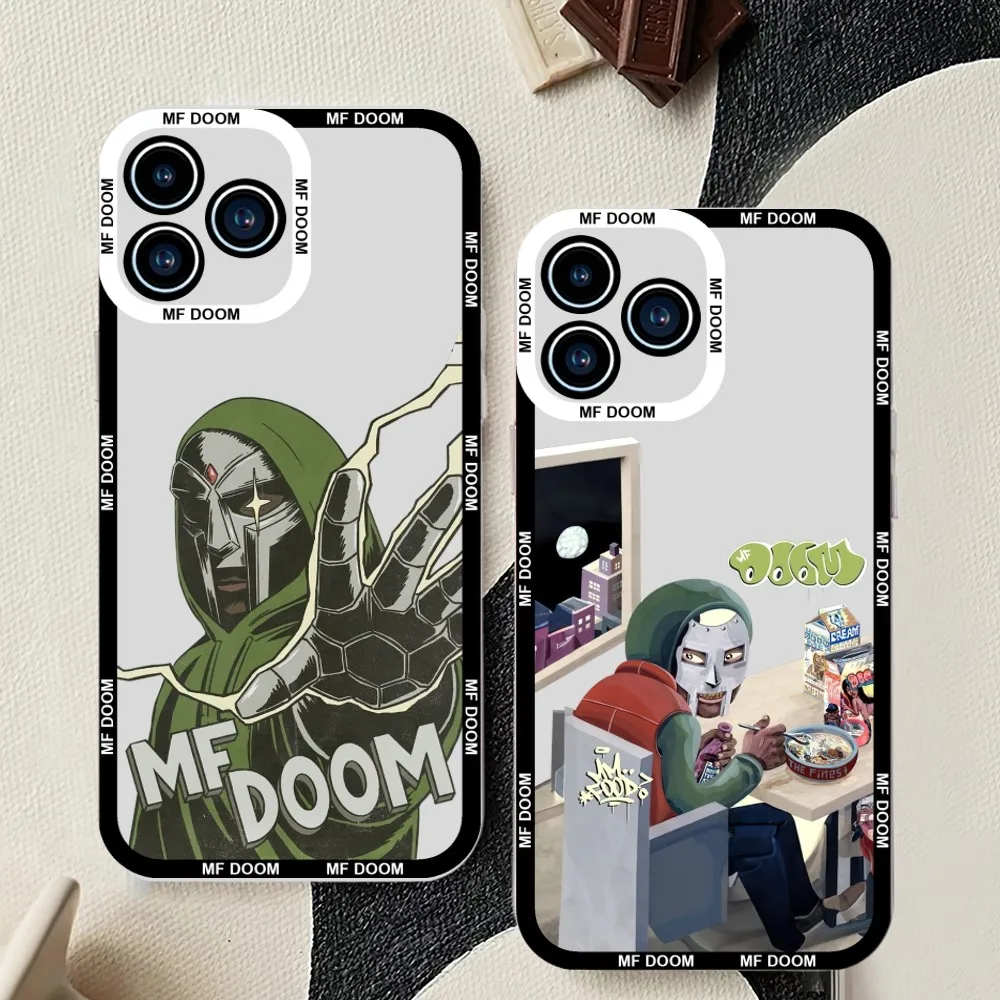 MF DOOM Rapper Phone Case For Samsung Galaxy S23 S22 S21 S20 S10 Plus lite Ultra Transparent Shell