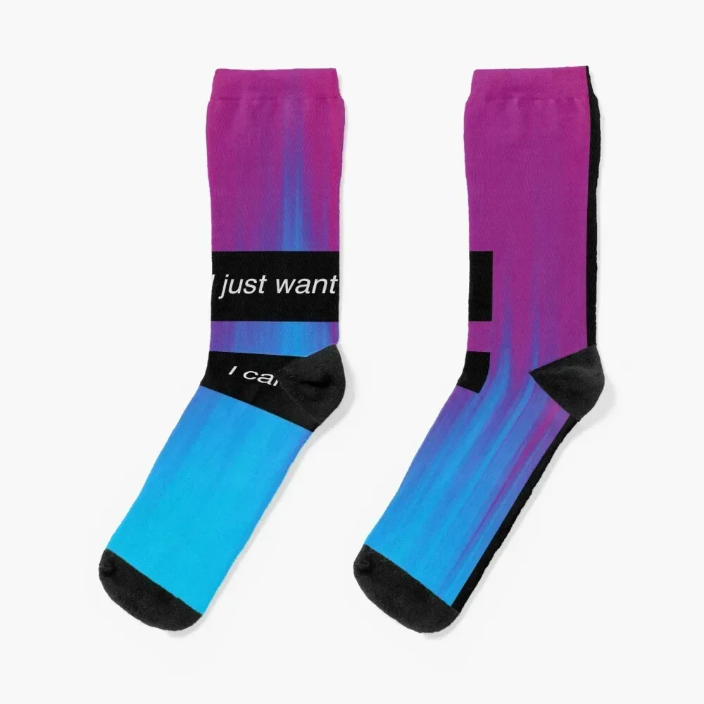 Something I Can Never Have Socks professional running floral custom sports Men's Socks Women's