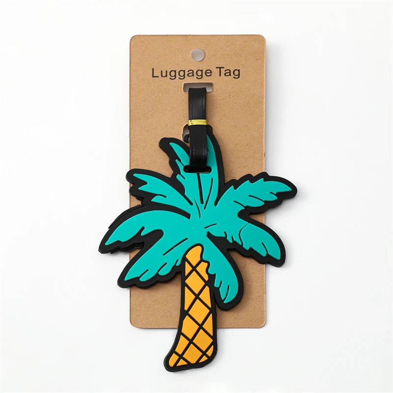 Cute Luggage Travel Accessories Tag Silica Gel Suitcase ID Addres Holder Baggage Boarding Tag Portable Label image 5