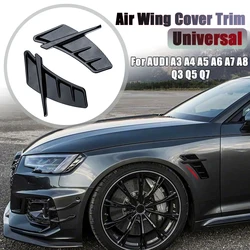 Universal 2Pcs Car Shark Gill Side Fake Vent Sticke Side Fender Trim Tuning per Audi A3 A4 B8 A5 A6 C6 A8 Q3 Q5 Q7 RS5 RS6 S3 TT