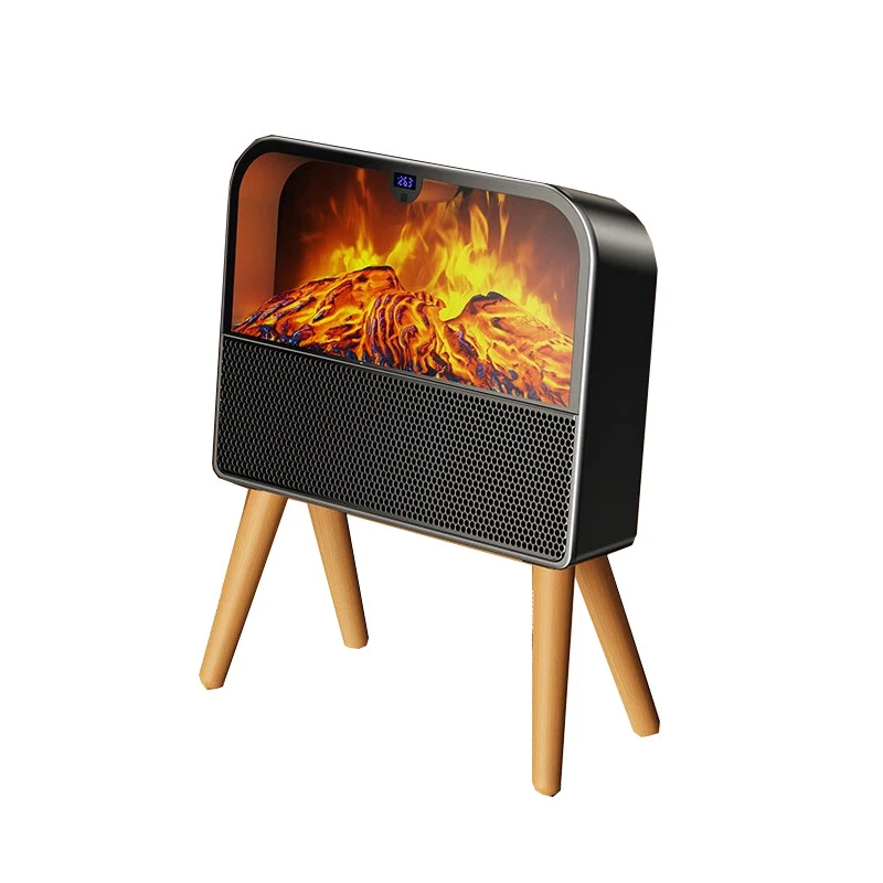 سخان الجرافين بالأشعة تحت الحمراء تصميم ريترو عالي البوليمر لتنقية الهواء تسخين سريع ثلاثي الأبعاد مدفأة حمام مثبتة على الحائط