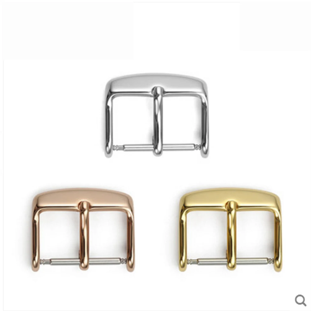 

6pcs Stainless Steel Watch Buckle 316L Durable Replacement Clasp For Watch Band 22Mm Silver Golden Rose Gold Easy Install