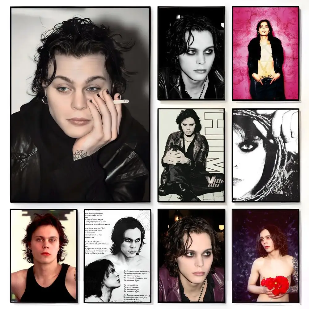Charismatic Rock Singer V-Ville V-Valo Poster American Film Mural Home Childrens Room Wall Decor Print