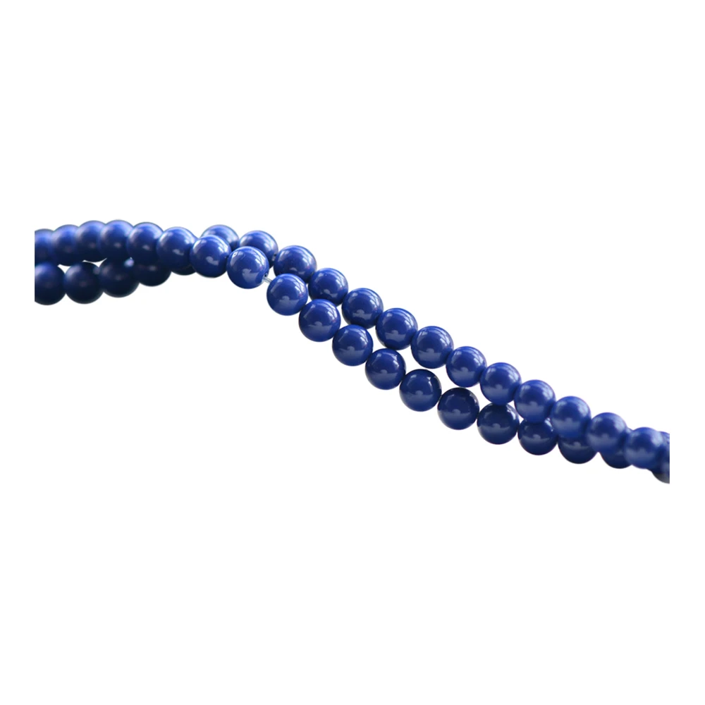 

Natural Azurite Beads Pure Royal Blue Beads 4mm-10mm Smooth Polished Round 15 Inch Strand
