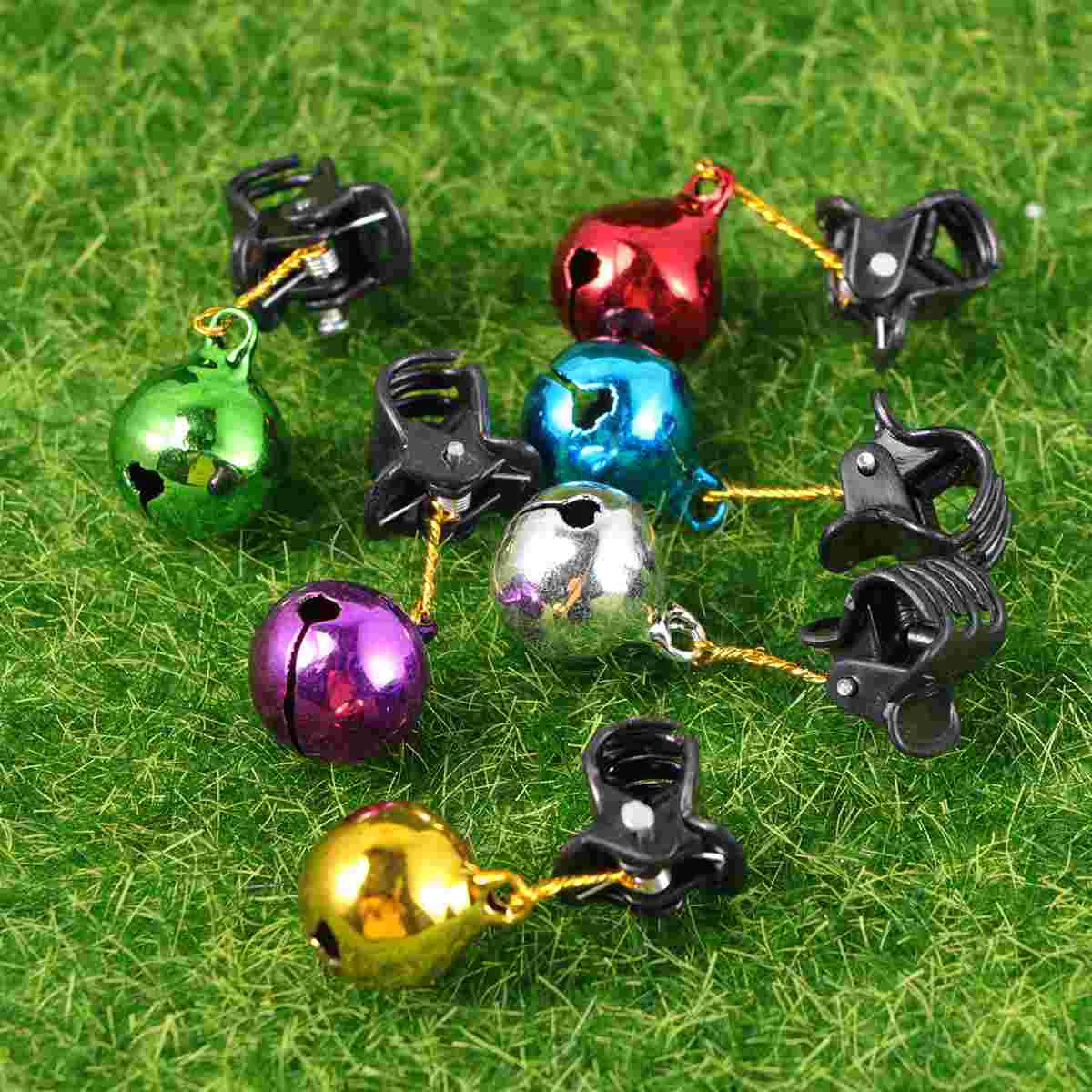 48 Pcs Beard Trimmer Christmas Centerpieces Decoration Bell Clip Hair Ornaments Man Baubles