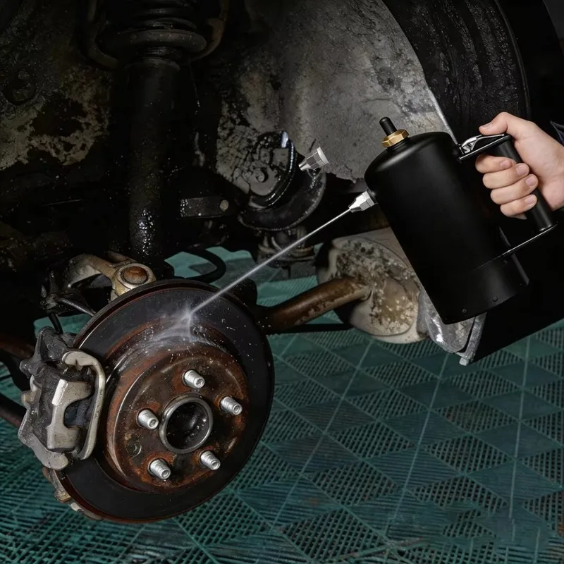 Refillable Pressurized Spot Sprayer, Steel Canister Non‑Aerosol Sprayer, Rust‑Resistant for Brake Cleaner & Solvents