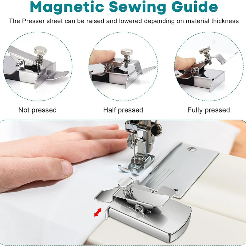 1pc Multi Functional Magnet Fixed Gauge Flat Car Edge Locator Sewing Machine Fixed Gauge Magnet Universal