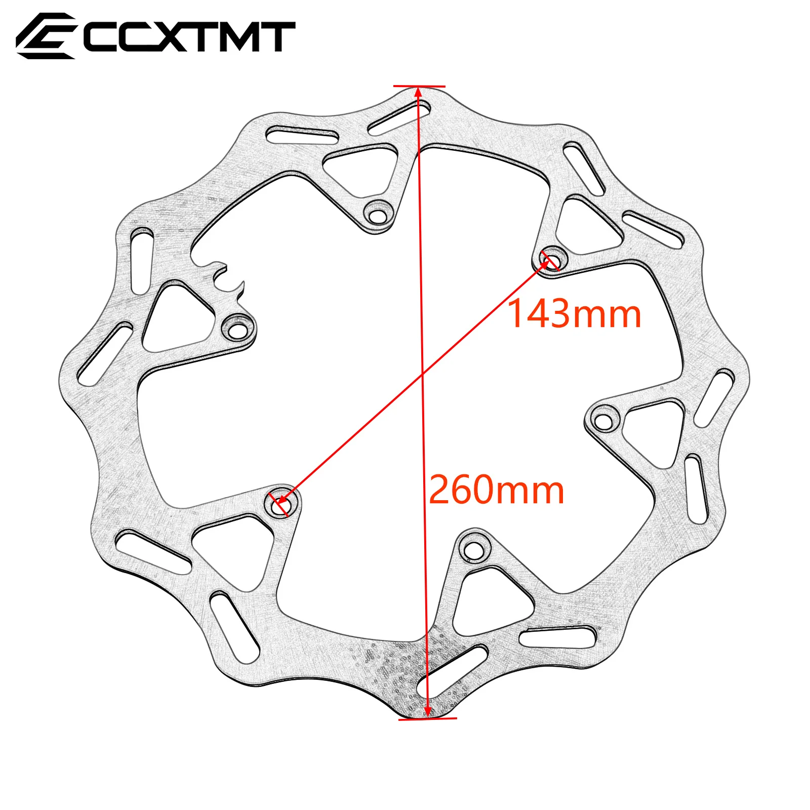 Disco de freno delantero y trasero para motocicleta, Rotor de 260MM y 220MM para KTM SX, SXF, XC, XCF, XCW, EXC, EXCF, GasGas EX, EC, MC, EXF, ECF,