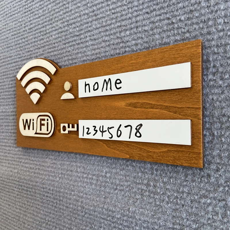1Pc Wireless Network Password Logo Wall mounted Wireless Network Indicator Home Decor Multi purpose Home Decor Accessories