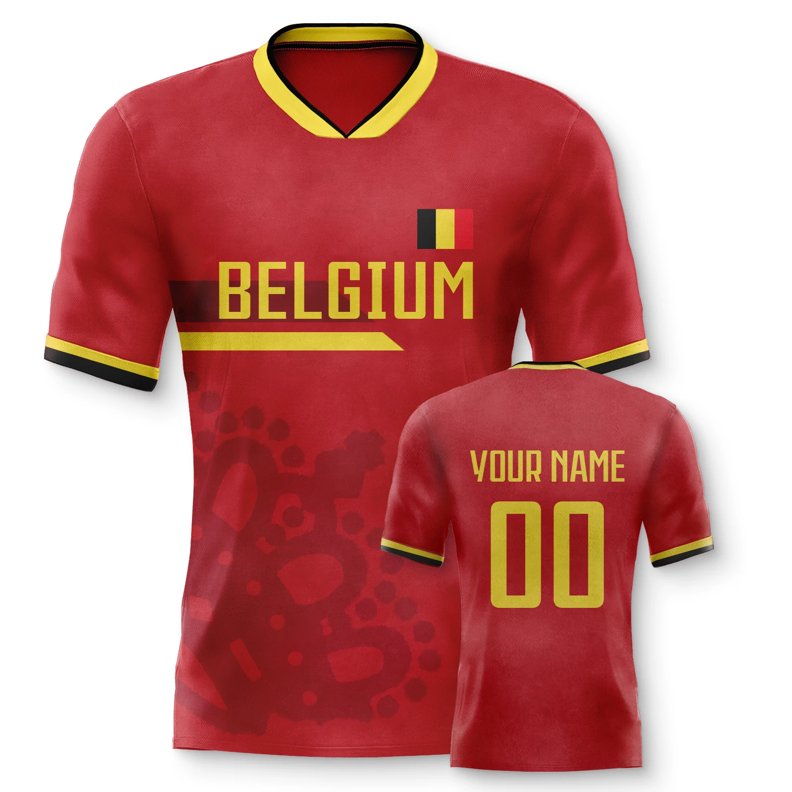Custom Belgium Football Jersey 2026 Personalized Name Number Soccer National Team Shirt for Men Women Kids S-4XL