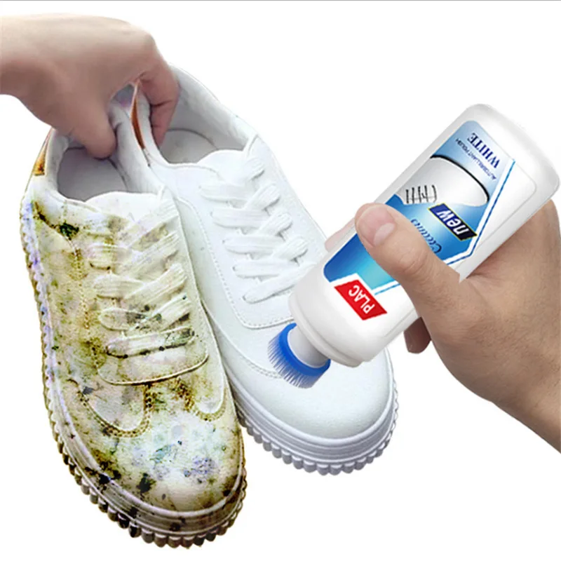 New small white shoe cleaning brush white shoe cleaner decontamination bright white to yellow edge shoe polishing agent