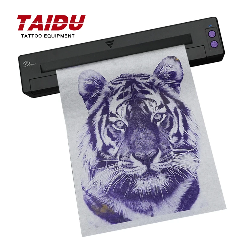 TAIDU Tattoo printer transfer machine portable P19 Tattoo Bluetooth thermal printer Printing tattoo sticker Tattoo Equipment