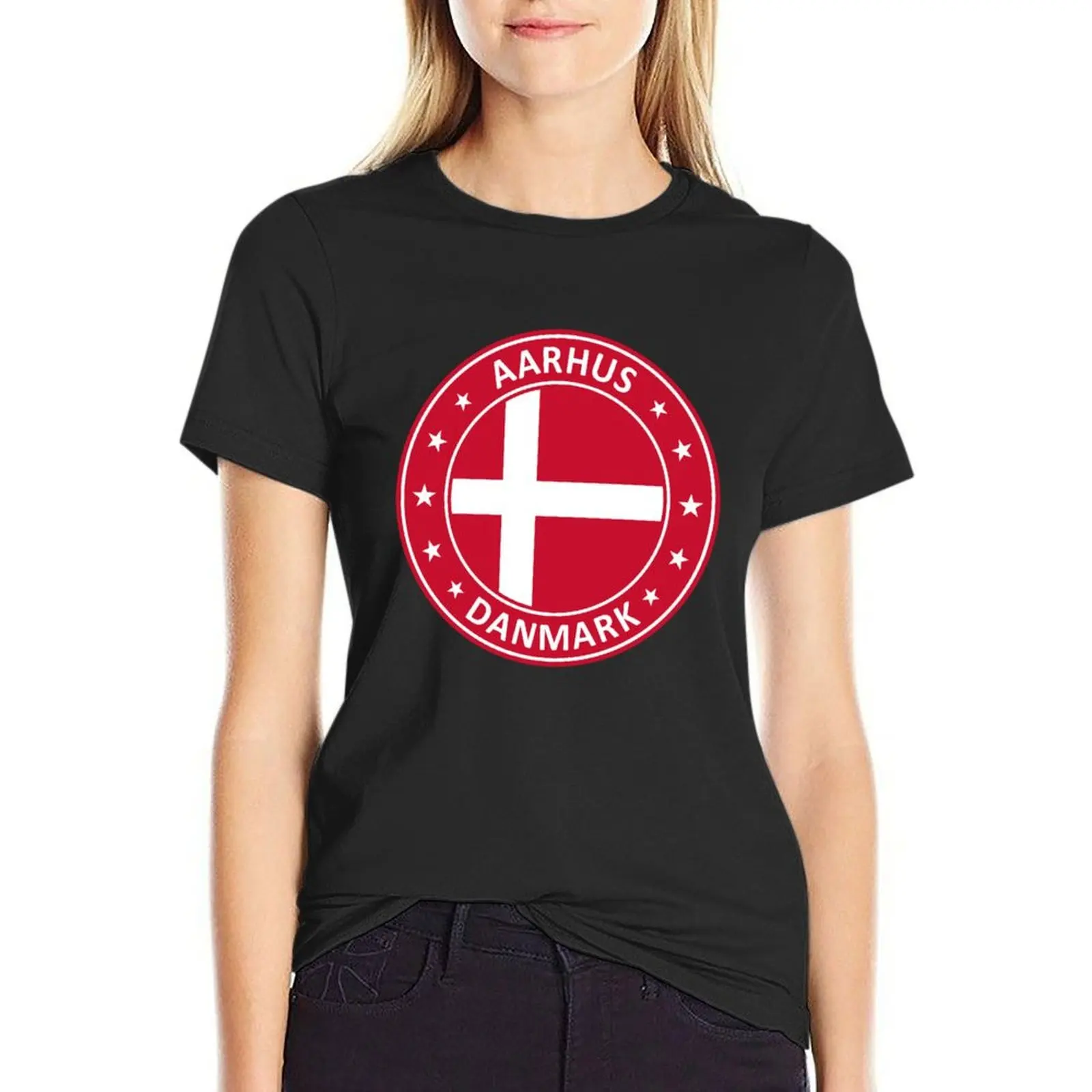 

Aarhus Denmark T-Shirt animal print Blouse cute clothes cropped t shirts for Women