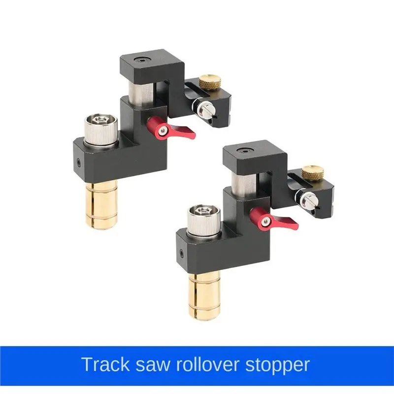 AB42-Anti-Tipping Stop Locator(2Pcs), Woodworking Cutting Guide Limit Stop, MFT Table Bench Dog Clamp For Festool Track Saw