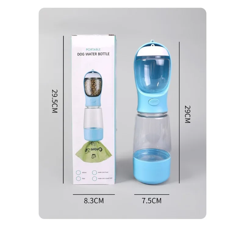 Dog Travel Cup Silicone 3 In 1 Food Water Drinking Outdoor Hiking Collapsible Dispenser Small Medium Dog Cat Puppy Bowl Portable
