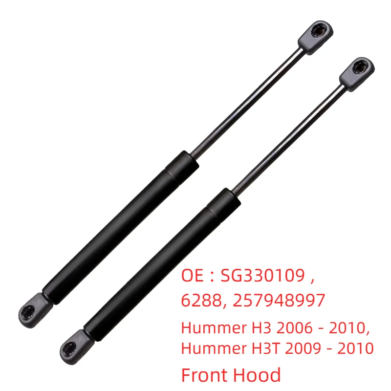 

2Pcs Front Hood Lift Supports Struts Shocks SG330109,6288, 257948997 For Hummer H3 2006 - 2010 Hummer H3T 2009 - 2010