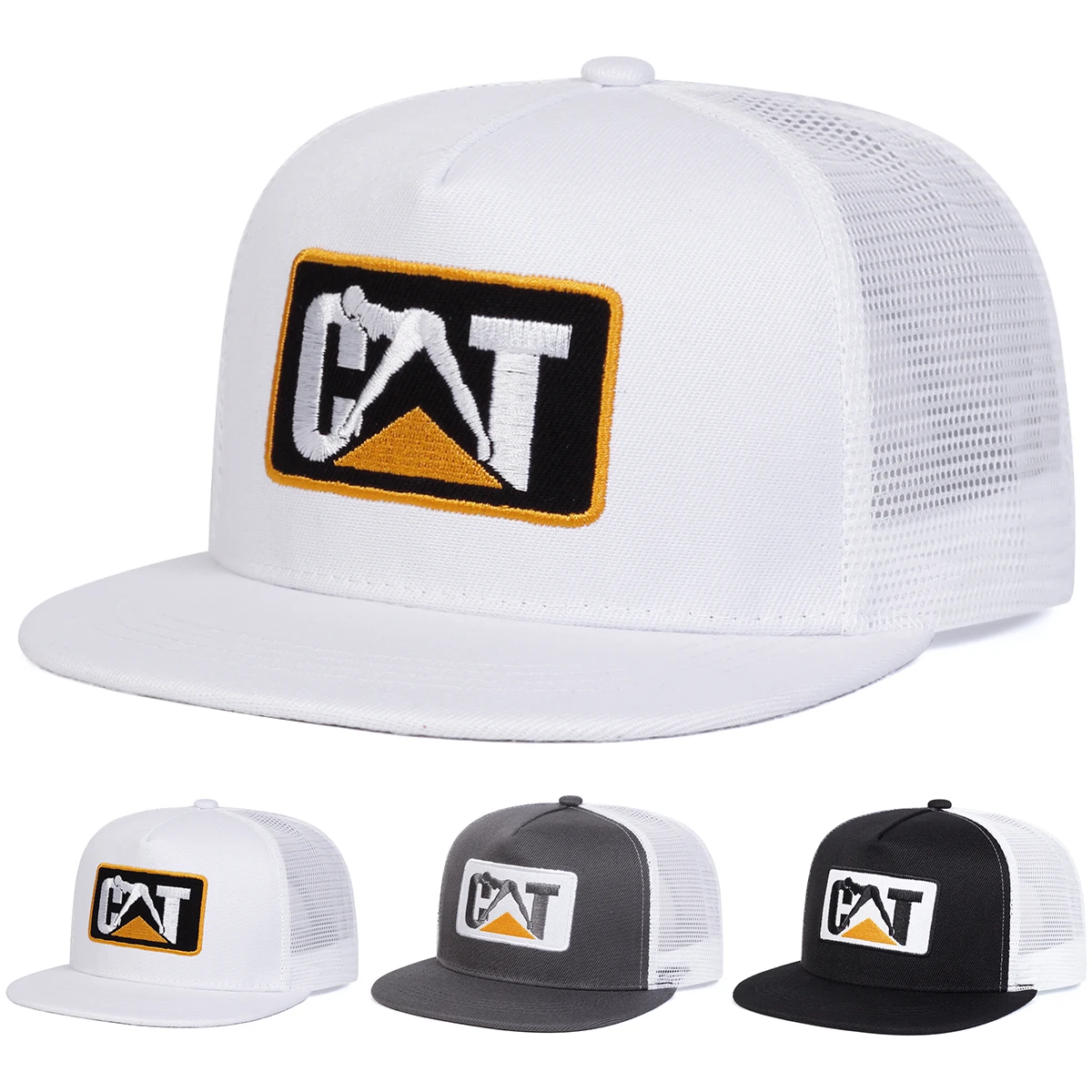 

Unisex CT Letter Embroidery Hip-hop Net Hats Spring Summer Outdoor Adjustable Casual Baseball Caps Sunscreen Hat Sports Cap