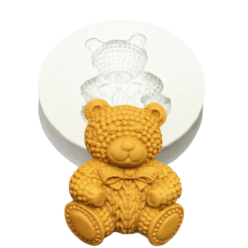 Bear Silicone Mold Sugarcraft Chocolate Cupcake Baking Mold Fondant Cake Decorating Tools