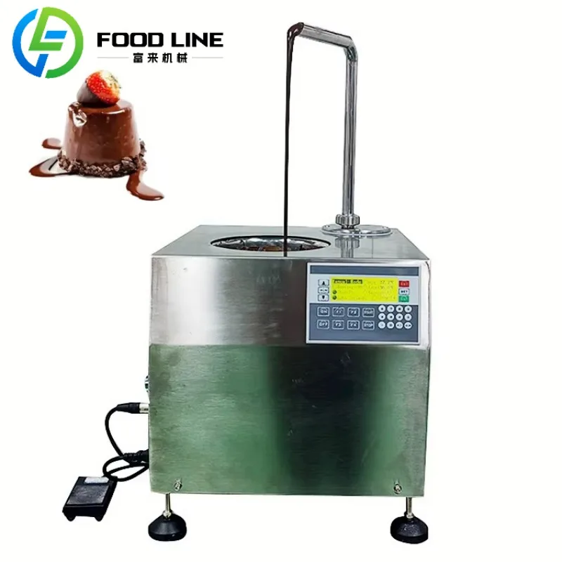 Automatic Table Top Chocolate Fountain Dispenser Melting Machine Chocolate Melter Temper Machine