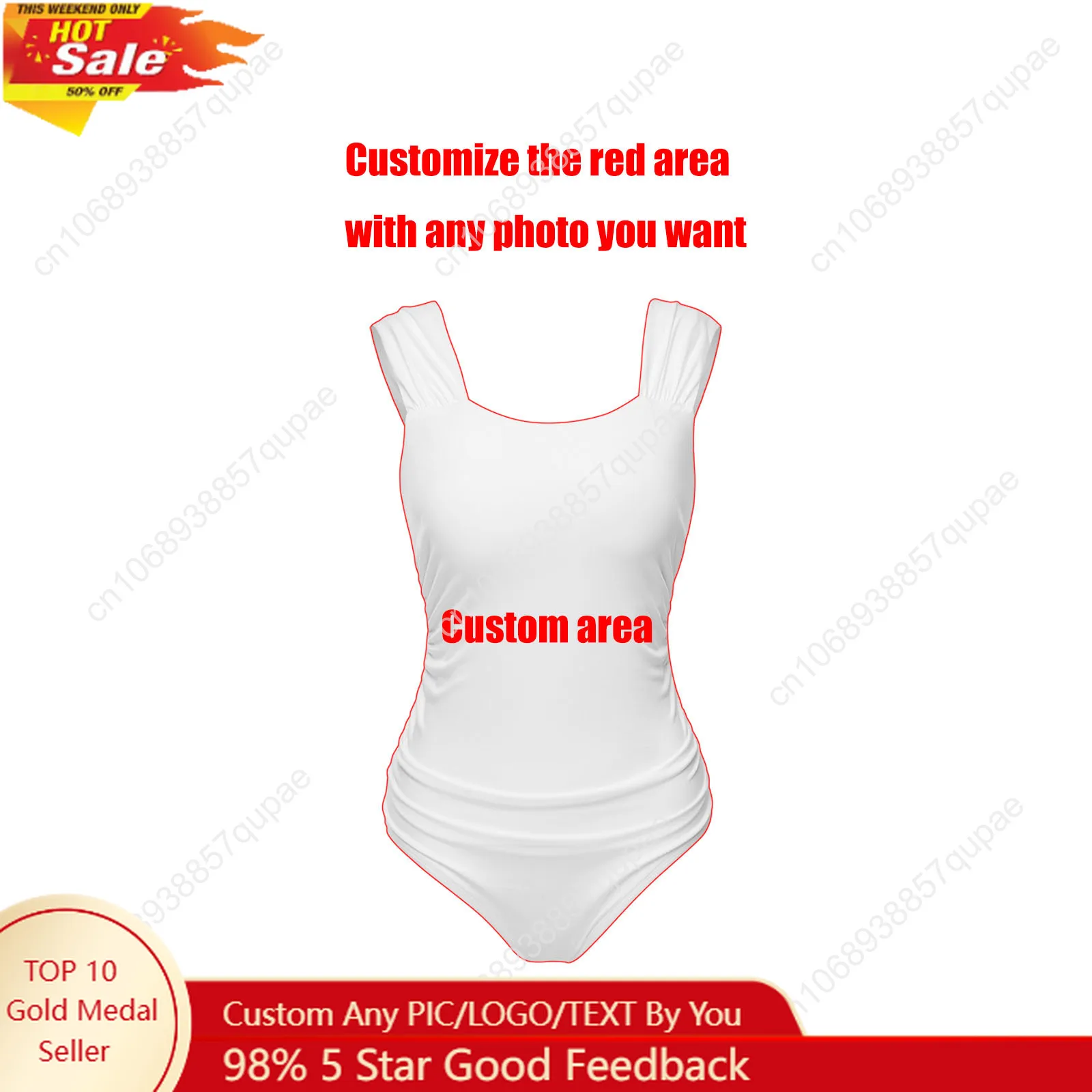 One Piece Swimsuit Wide Strap Women Bathing Suits Swimwear Pool Party Beach Sexy Bikini Customize Beachwear