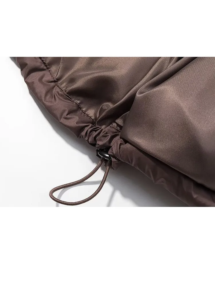 HH Frauen Mode Abnehmbare Hut Handgefüllte Baumwolle Winter Baumwolle Mantel Weibliche Casual Lose Streetwear Verdickte Warme Kurze Jacke