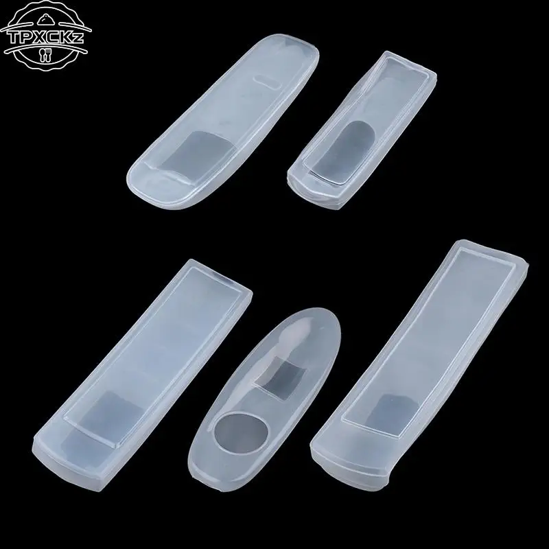 1pc Transparent Dust Protect Protective Storage Bag Portable Silicone Air Condition Control Case TV Remote Control Cover