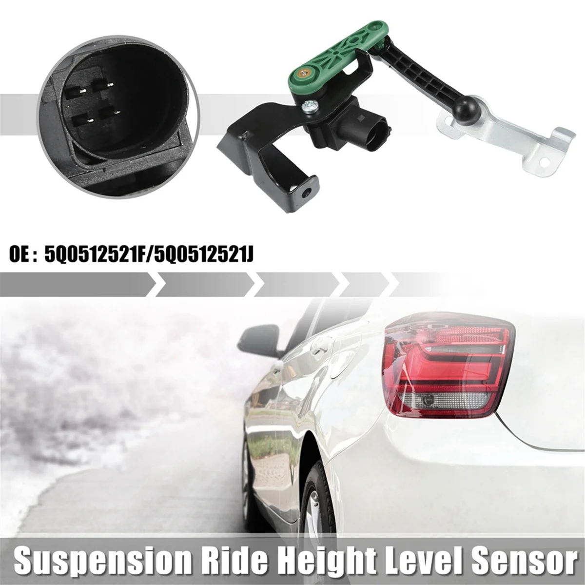 Car Rear Left Headlight Level Sensor for Audi A3 TT VW GTI Golf E-Golf 5Q0512521J 5Q0512521G