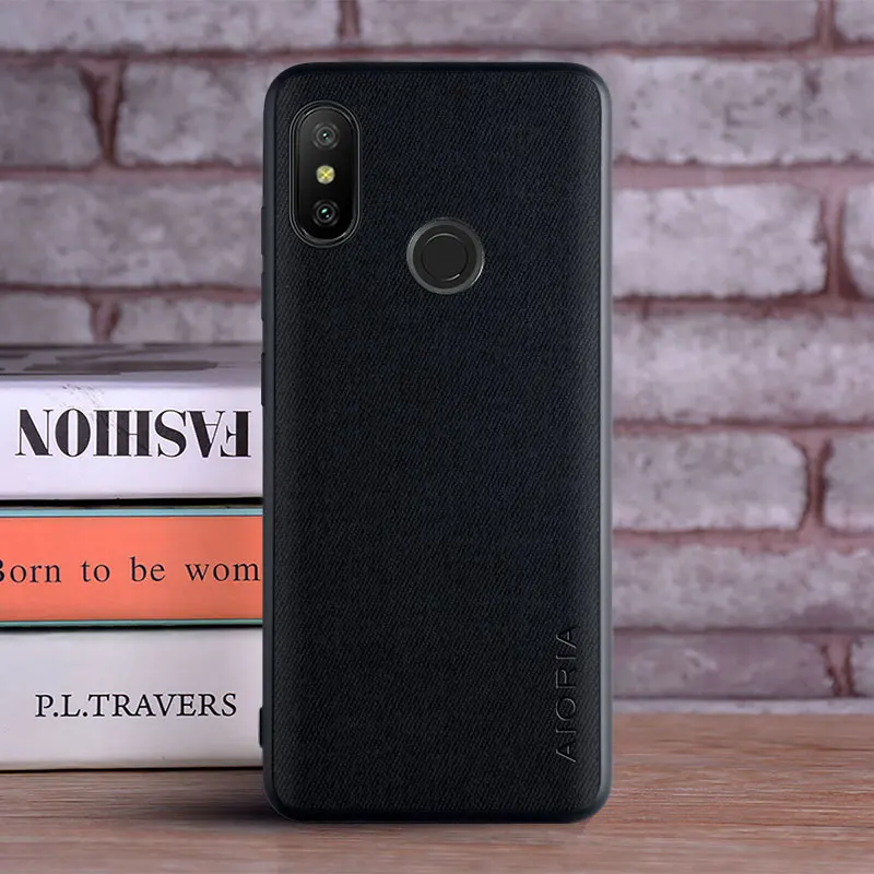 Case for Xiaomi Mi A2 A2 Lite coque Luxury textile Leather skin soft  hard cover for Xiaomi Mi A2 Lite case funda capa