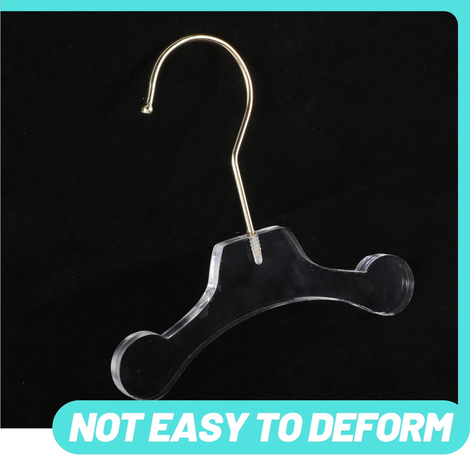 

2pcs Pet Clothes Hangers Acrylic Small Transparent Wedding Coat Rack for Dog Clothes Dry Durable H y