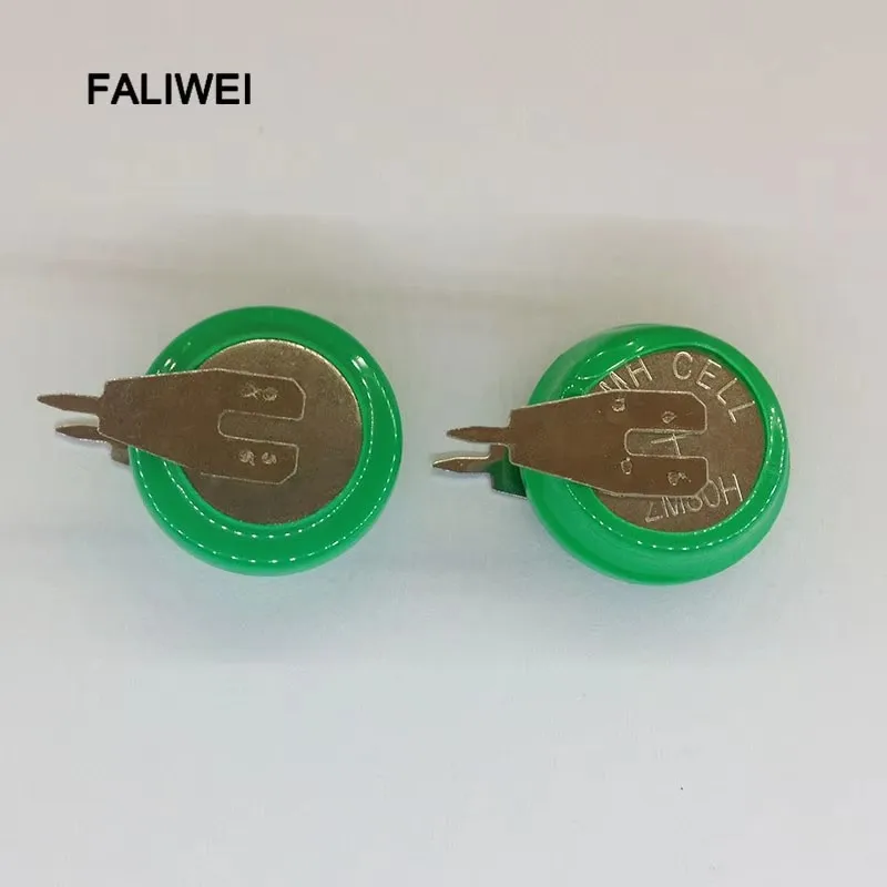 1pcs/lot Original Brand New  1.2V 80mAh Ni-MH Rechargeable Button Cell Battery Ni MH Batteries With Pins