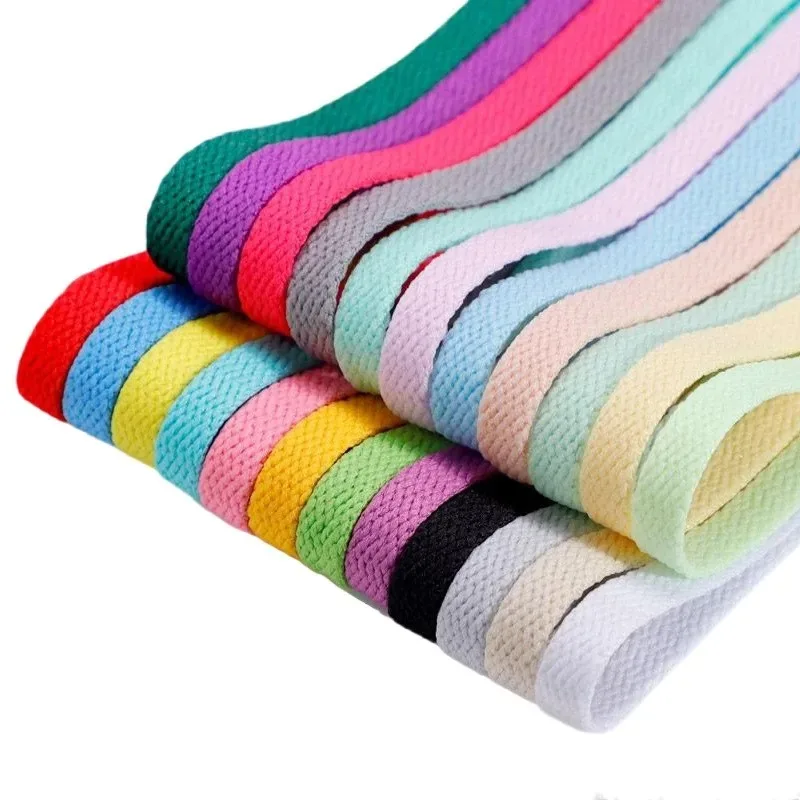 Flat Single Layer Shoelaces Durable Replacement Shoe Rope Suitable Casual Sports Basketball Shoes Slim Smooth Texture Sturdy