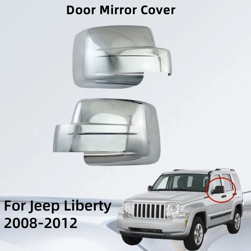 For Jeep Liberty 2008 2009 2010 2011 2012 Door Mirror Cover Car Accessories Exterior Components Decorate Trim Paste Style