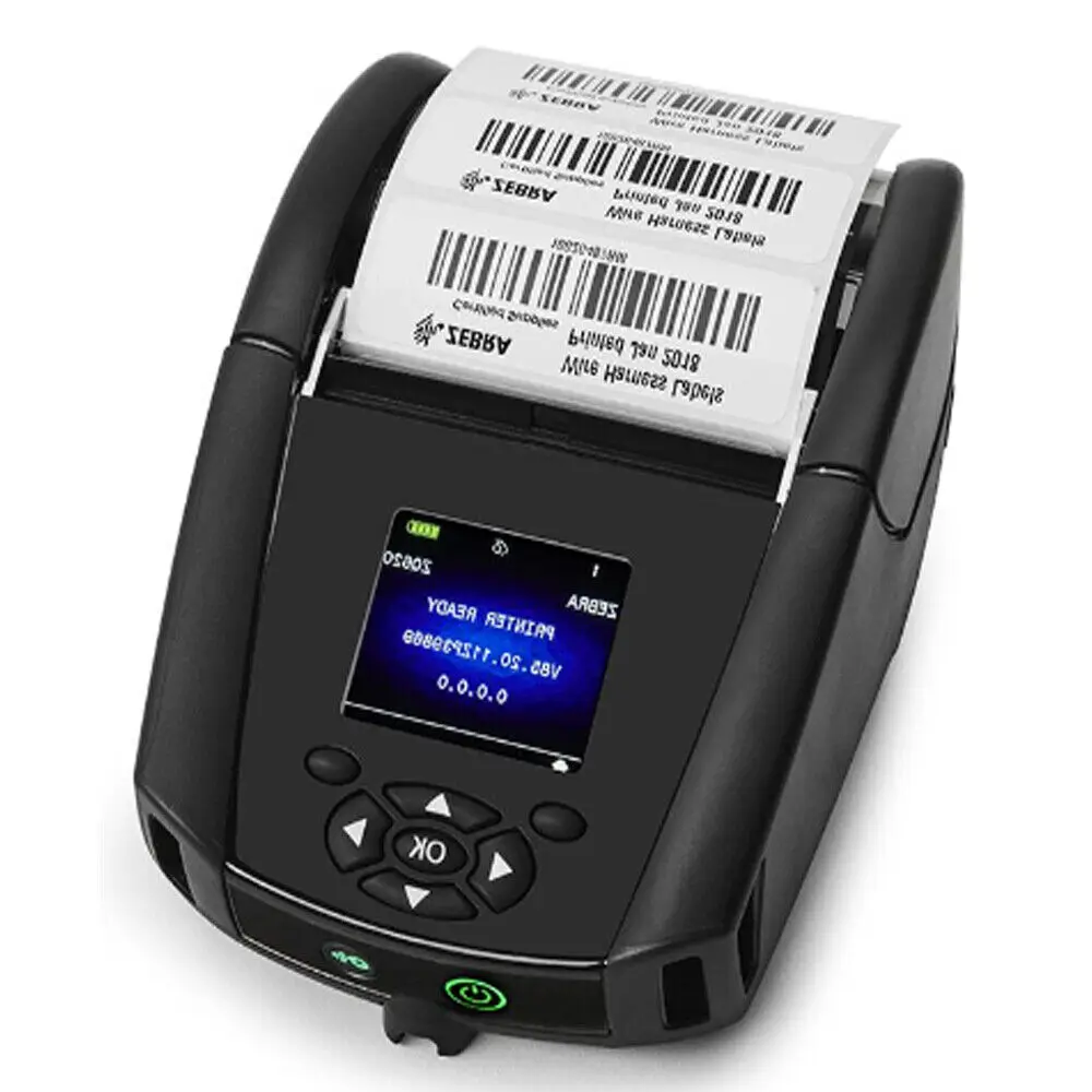 

ZQ62-AUWA000-00 - ZEBRA ZQ620 Portable Thermal Barcode Printer with Bluetooth (no Batteries)