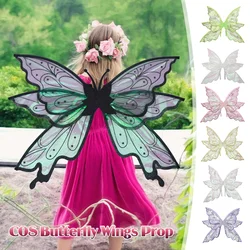 Fairy Wing Costume Elf Angel Butterfly Wings Women Girls Princess Cosplay Halloween Party Dress Up Festival Performance Props