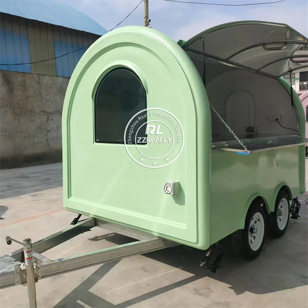 

Mobile Food Truck Coffee Trailer Snack Hot Dog Truck Mobile Kitchen Concession Fast Food Cart For Sale USA