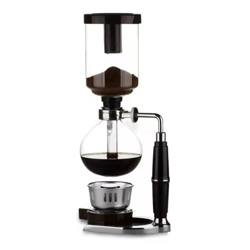 

Coffee maker 3 cups glass syphon maker user-friendly glass siphon espresso coffee pot