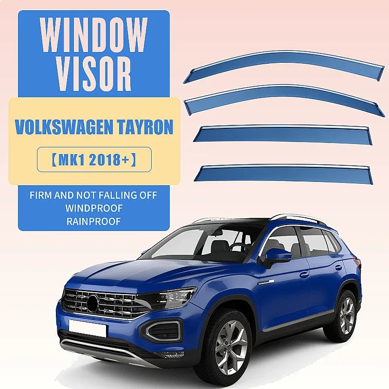 

For VW TAYRON 2018-2024 Car Window Visor Rain Sun Shade Windshield Side Deflector Awning Auto Accessories