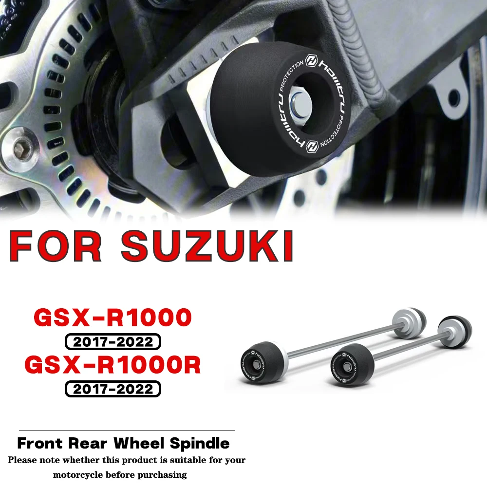 

For SUZUKI GSX-R1000 GSX-R1000R 2017 2018 2019 2020 2021 2022 Motorcycle Accessories Front Rear Wheel Spindle Crash Protector