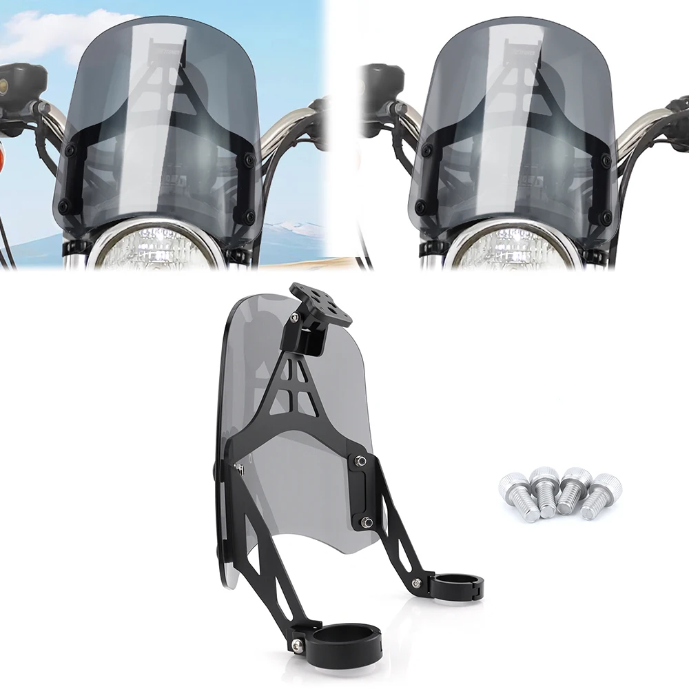 

Motorcycle Windshield Protector GPS Mount Navigation Bracket Fit For Harley Sportster 883 XL883 1200 Custom XL1200 Low 2004-2019