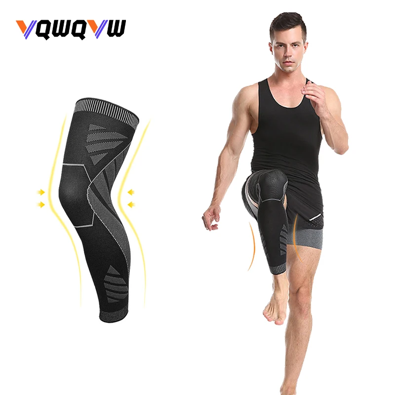 

1Pcs Full Leg Compression Sleeve Long Leg Sleeve Knee Support Protect for Men Women,for Basketball,Arthritis,Cycling