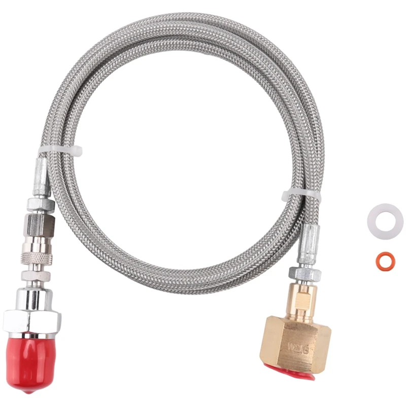 CO2-adapter hogedrukslang voor Blue Home watercarbonators CO2-overdracht 1,5 M overdrachtslang-A13G