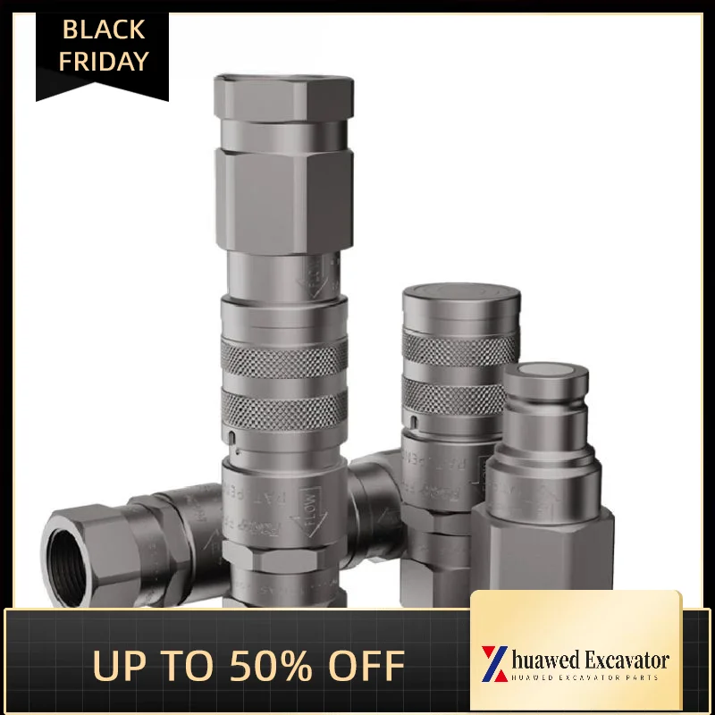 

Excavator Parts For Crushing Hammer Quick Coupling Oil Pipe Quick Coupling Excavator Pile Driver Oil Pipe Flat Hydraulic Carbon