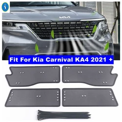 Auto Insect Screening Mesh Front Grille Insert Net Protection Kit For Kia Carnival KA4 2021 2022 2023 2024 Exterior Accessories